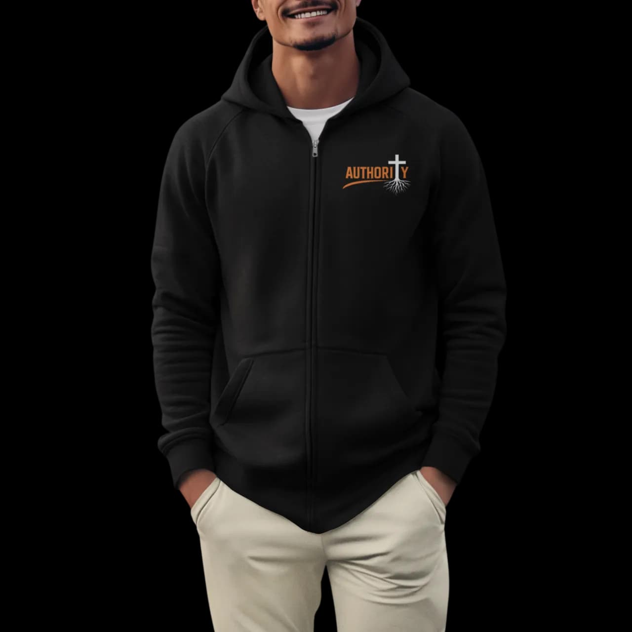 Authority Graphic Zip Up Hoodie