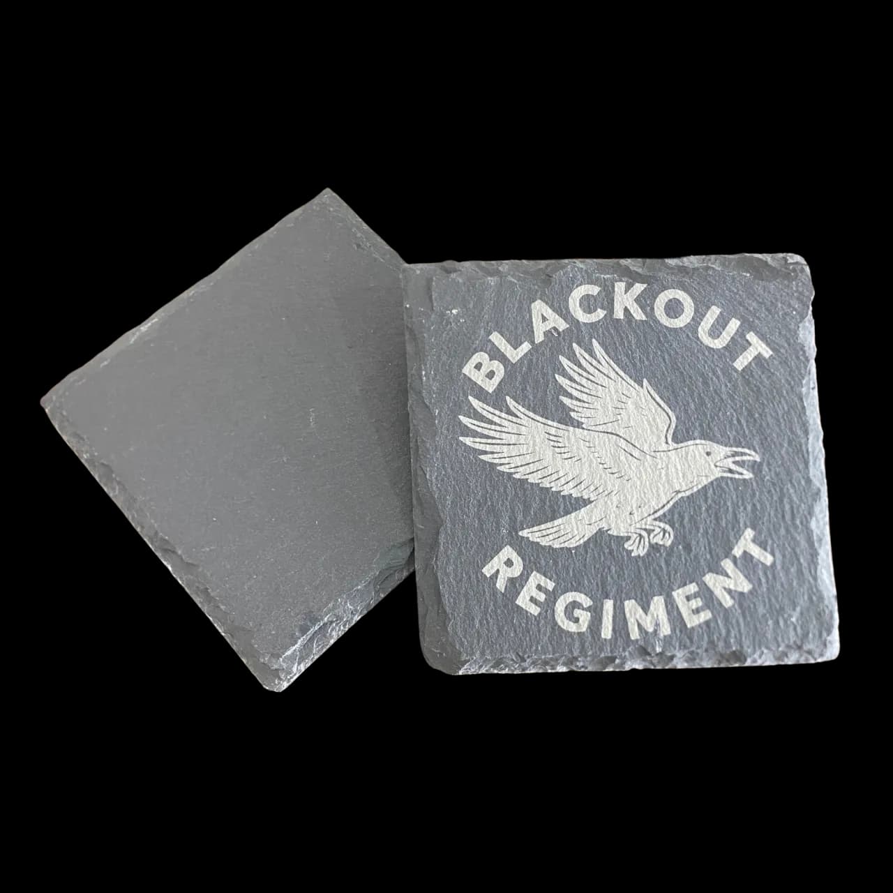 SPEND OVER $100 (on apparel/tumblers), Blackout Regiment Stone Coaster Set FREE