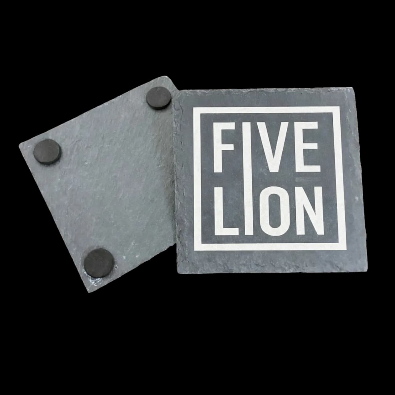 ADDITIONAL Five Lion Stone Coaster Set of 2