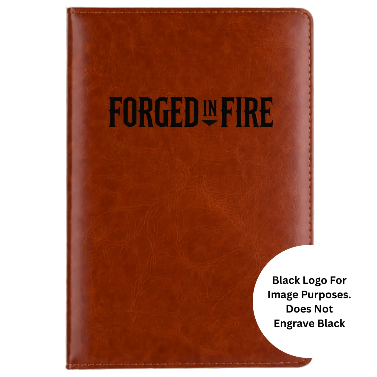 Forged in Fire 5.5x8.3" Hardcover Leather A5 Notebook