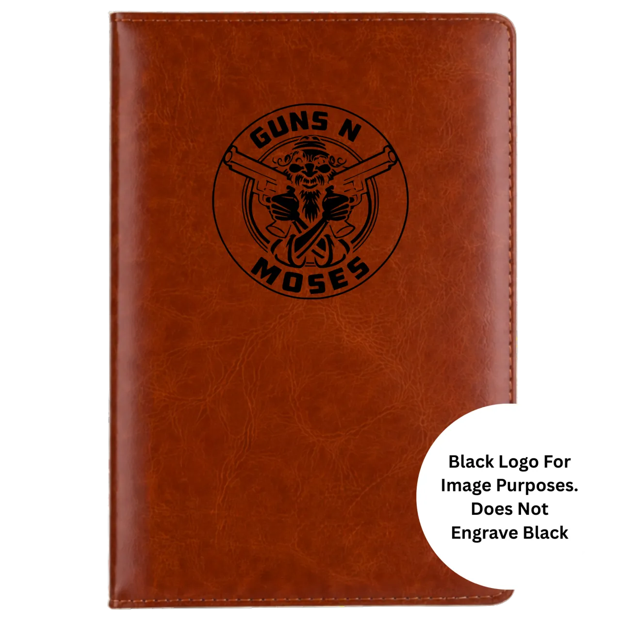 Guns N Moses 5.5x8.3" Hardcover Leather A5 Notebook