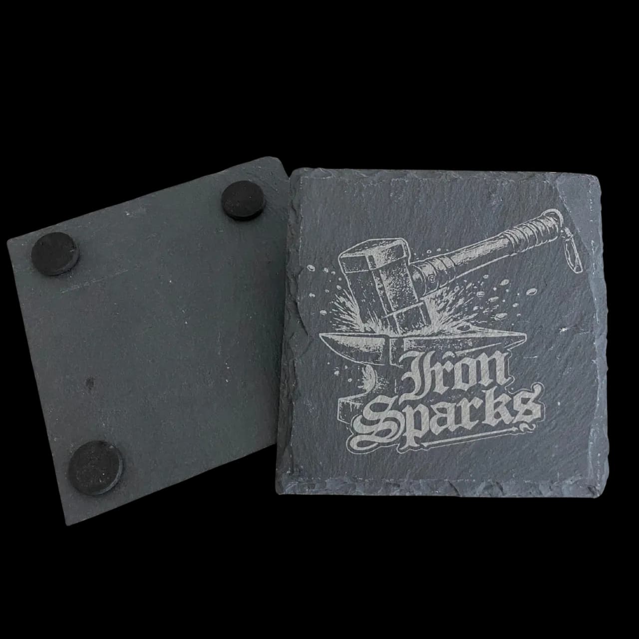 SPEND OVER $100 (on apparel/tumbler), Iron Sparks Stone Coaster Set FREE