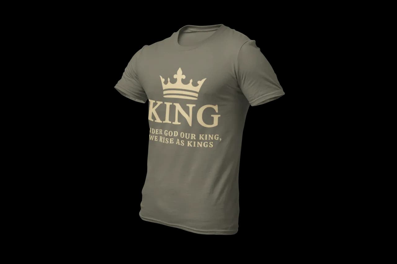 KING T-Shirt in Military Green