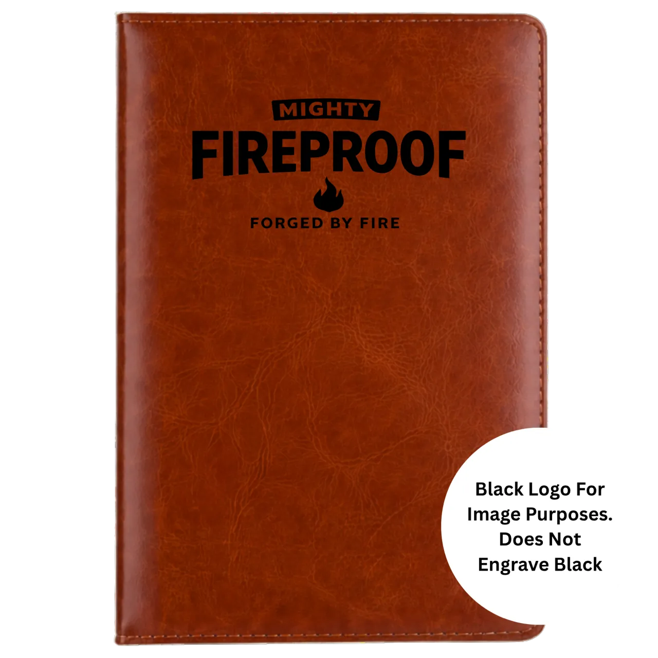 Mighty Fireproof 5.5x8.3" Hardcover Leather A5 Notebook