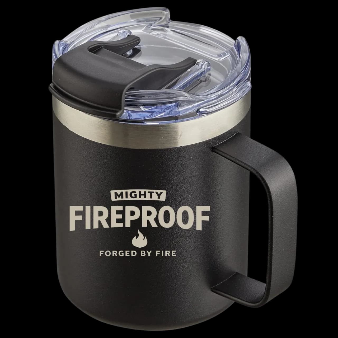 Mighty Fireproof Engraved Coffee Tumbler