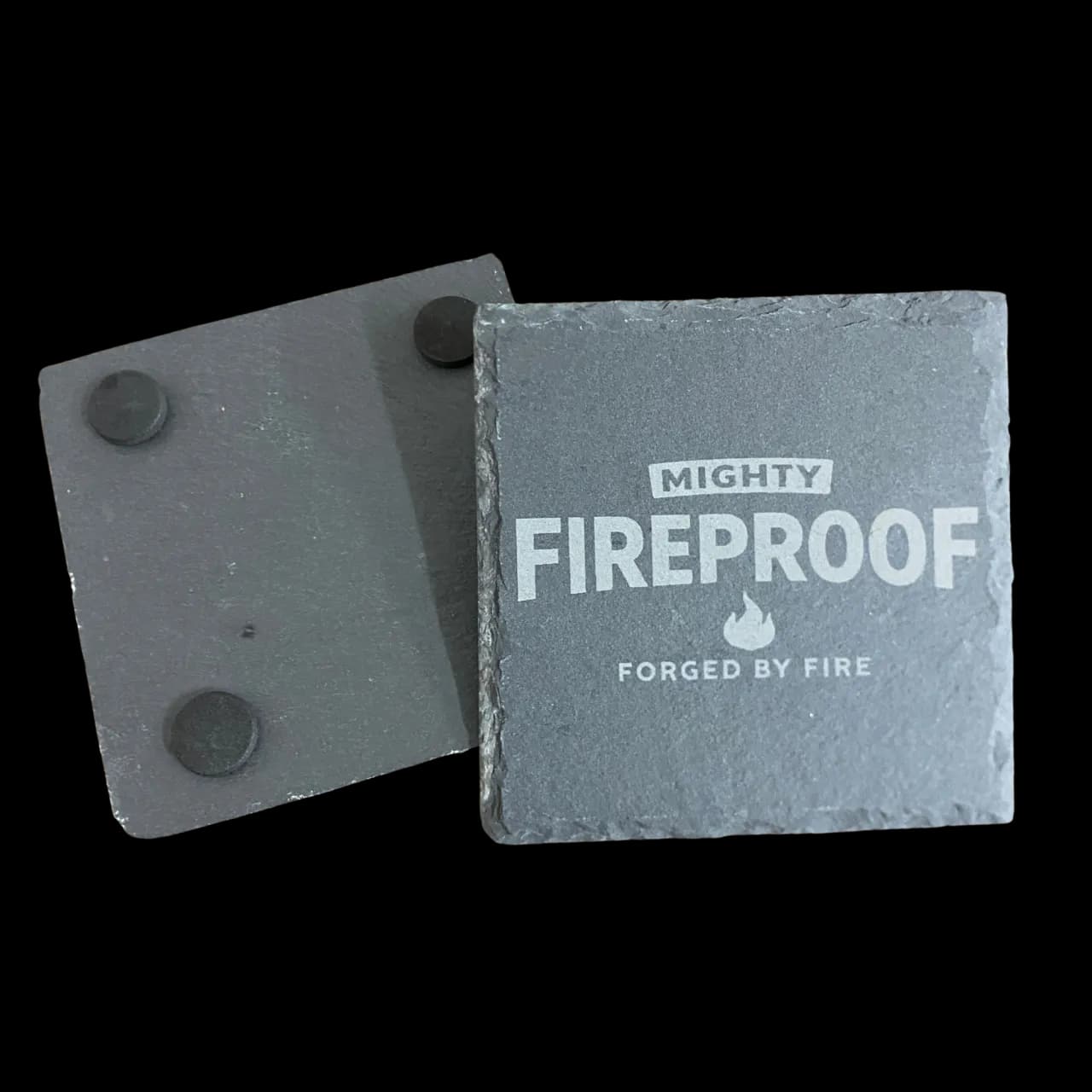 SPEND OVER $100 (on apparel/tumblers), Mighty Fireproof Stone Coaster Set FREE