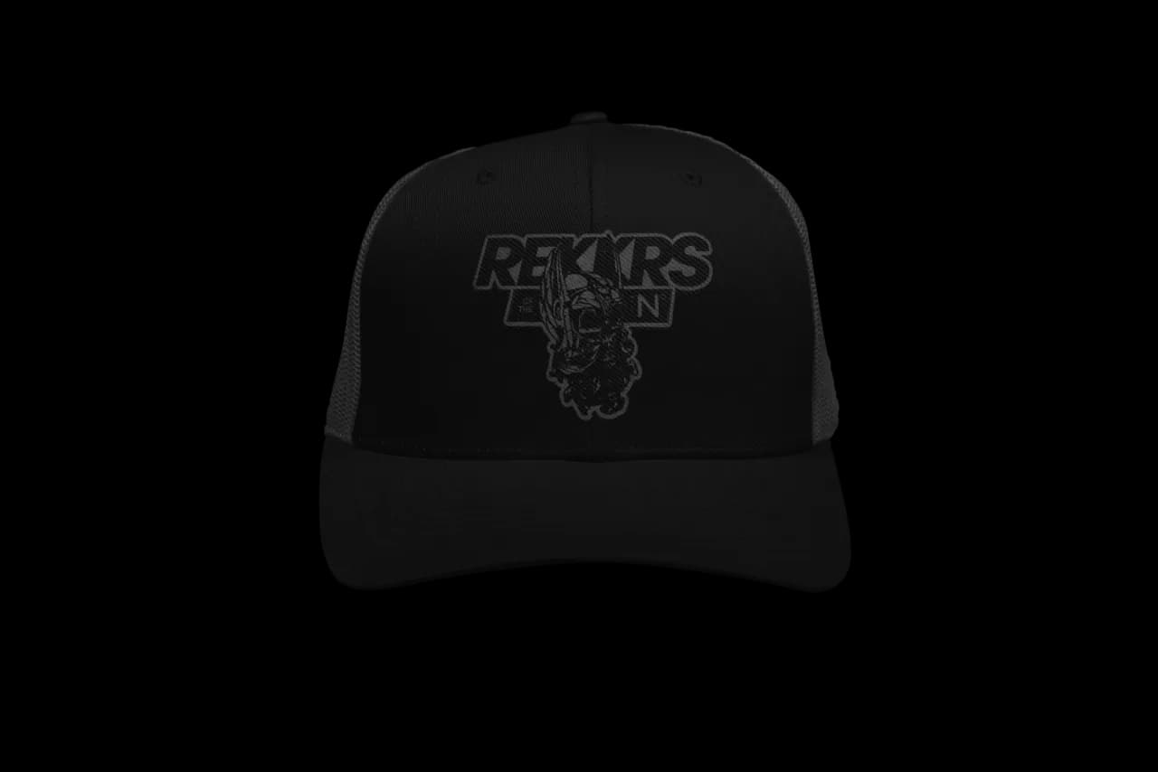 REKKRS Dark Ops Leather Patch Hat