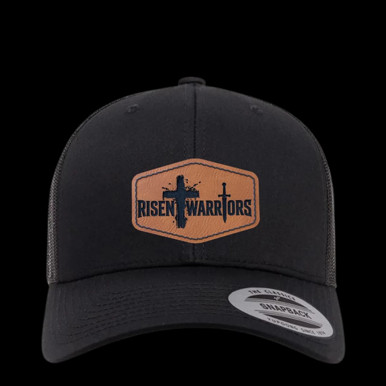 Risen Warriors Leather Patch Hat