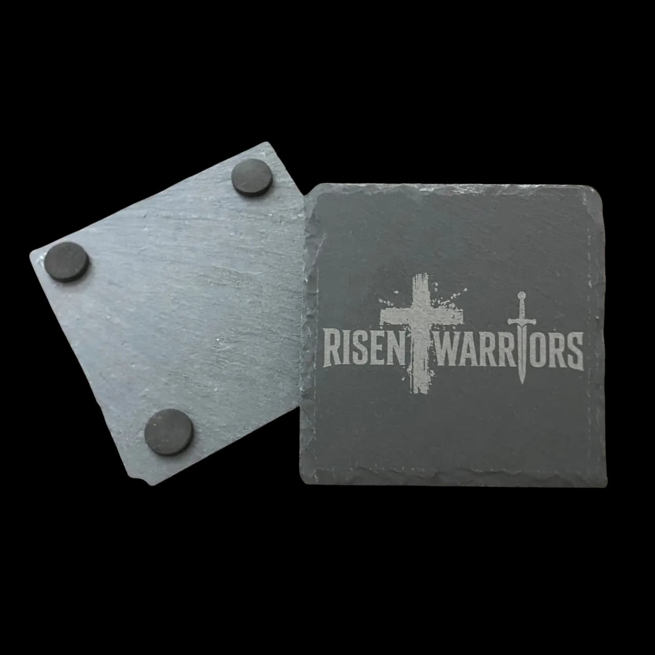 SPEND OVER $100 (on apparel/tumblers), Risen Warriors Stone Coaster Set FREE