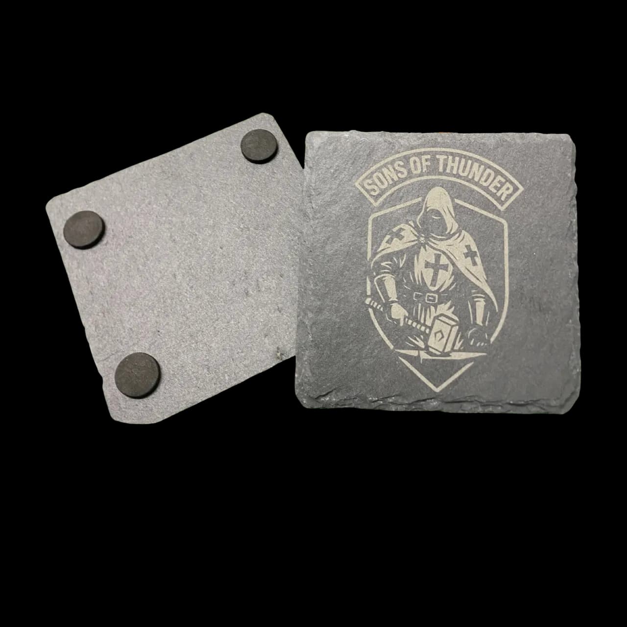 SPEND OVER $100 (on apparel/tumbler) , Sons Of Thunder Stone Coaster Set FREE