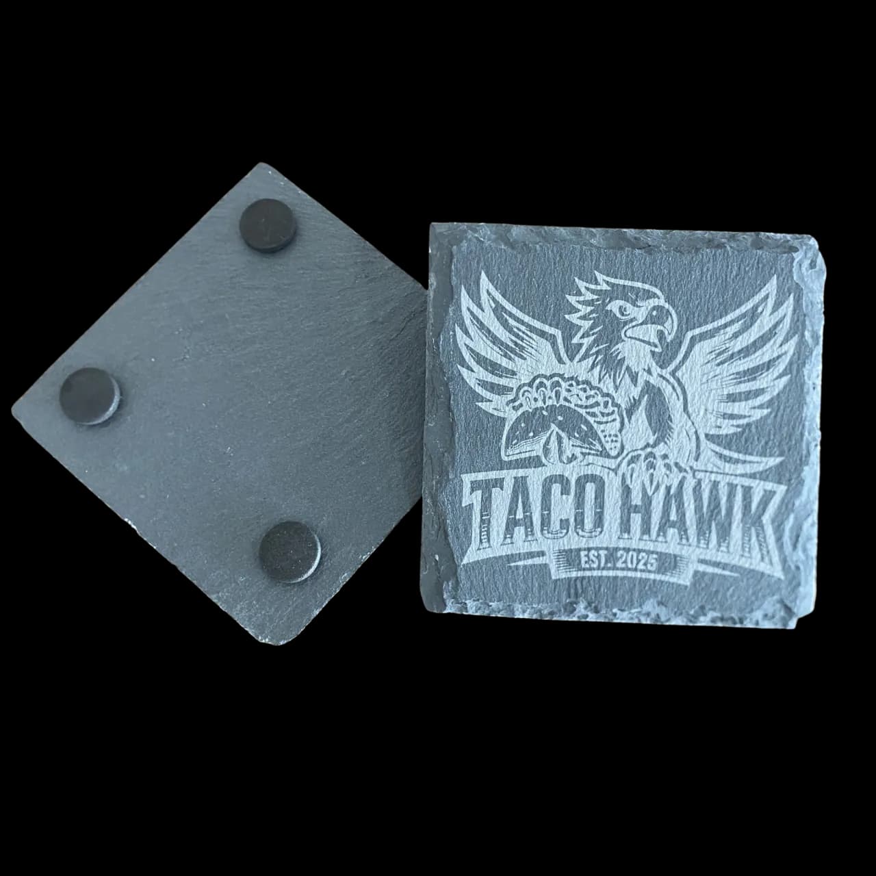 SPEND OVER $100 (on apparel/tumblers), Taco Hawk Stone Coaster Set FREE