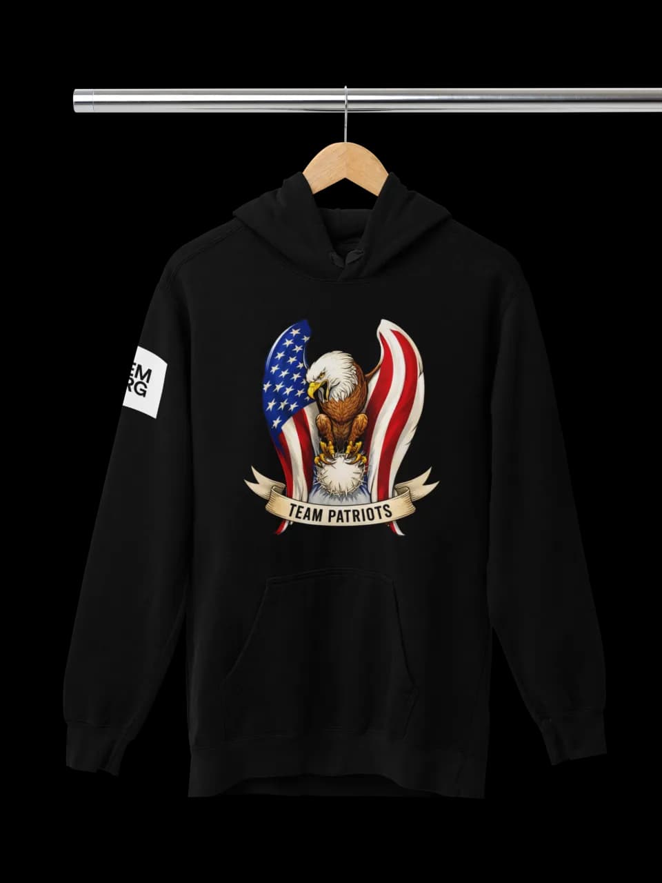 Team Patriots Full Color Logo Heavy Weight Hoodie