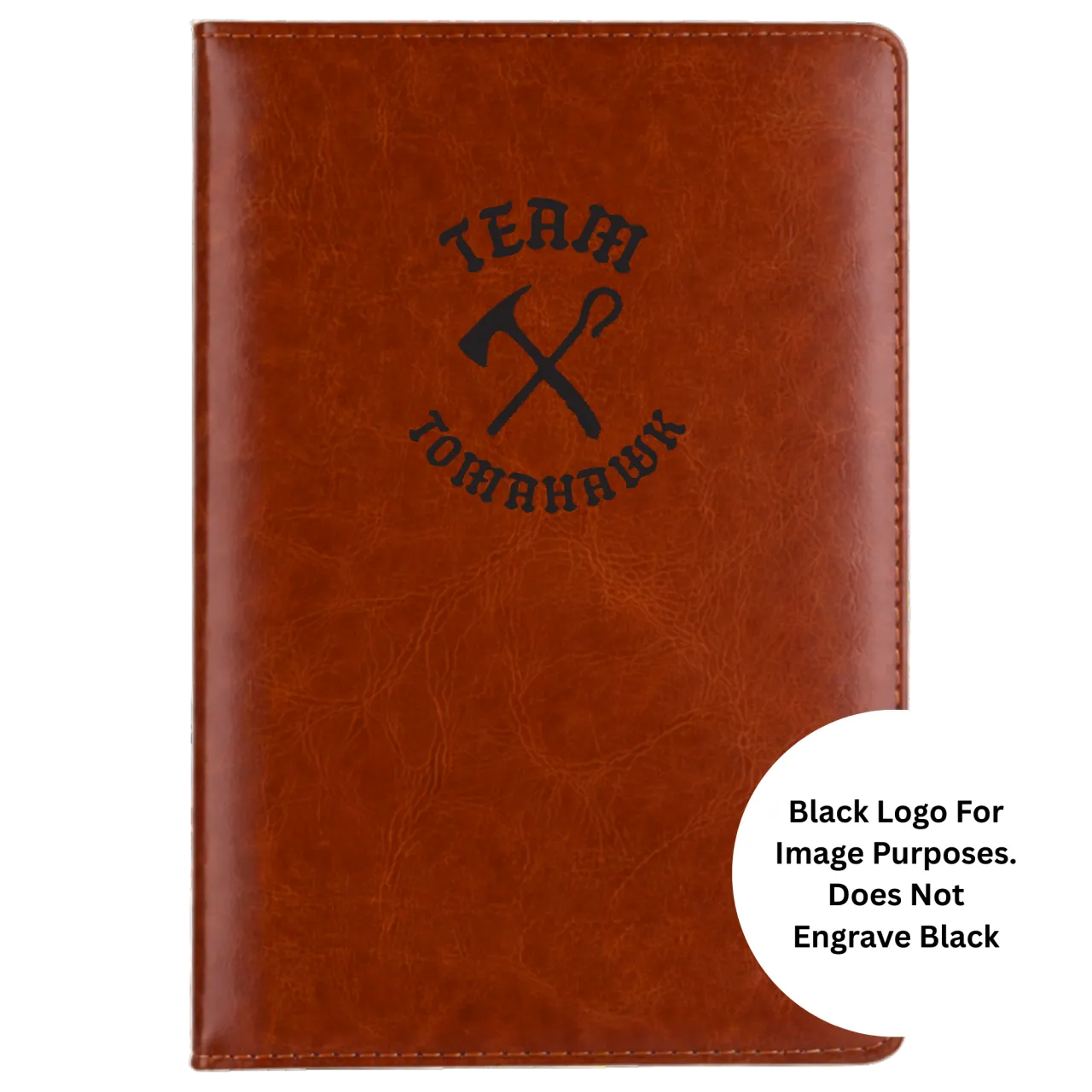 Team Tomahawk 5.5x8.3" Hardcover Leather A5 Notebook