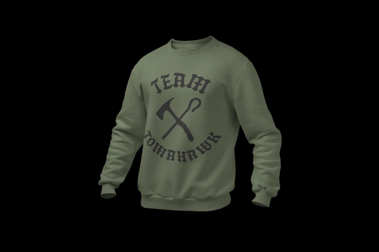 Team Tomahawk Heavy Blend Crewneck Sweatshirt
