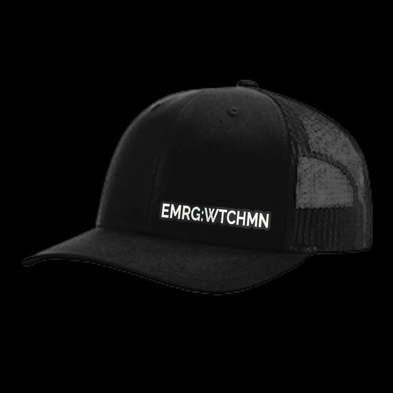 EMRG:WTCHMN Leather Patch Trucker Hat